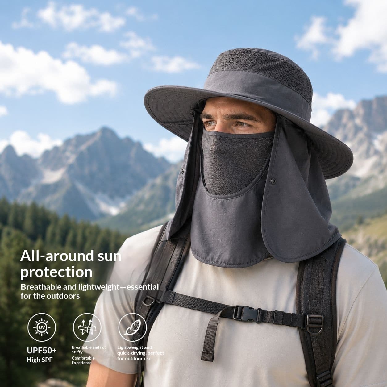 Summer Sun-protection Fishermans Hat Hiking Cap