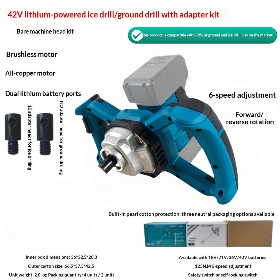 Dual-battery Electric Ground Drilling Machine