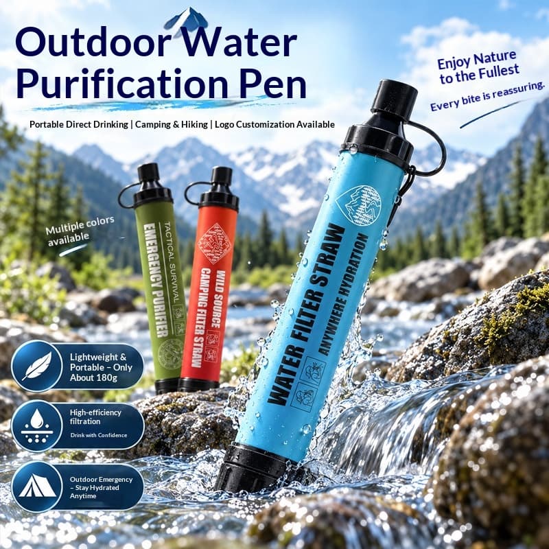 Portable Outdoor Water Purifier Pen Survival In The Wild