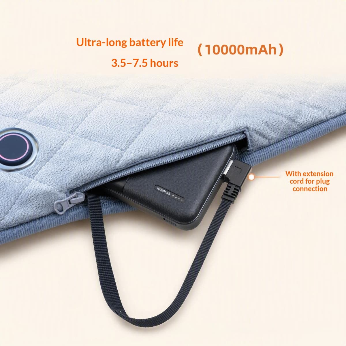 5V Low Voltage USB Electric Blanket - Portable Heating Sleeping Bag Liner for Camping Car Travel Student Dormitory Safe Bed Warmer
