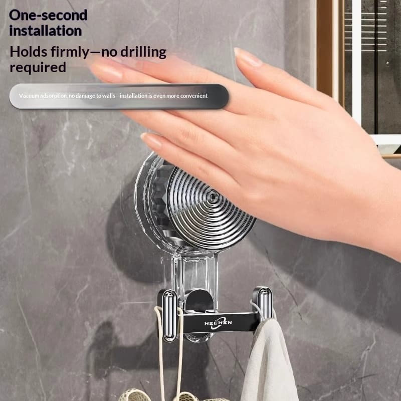 Bathroom Bathroom Rotating Suction Cup Hook