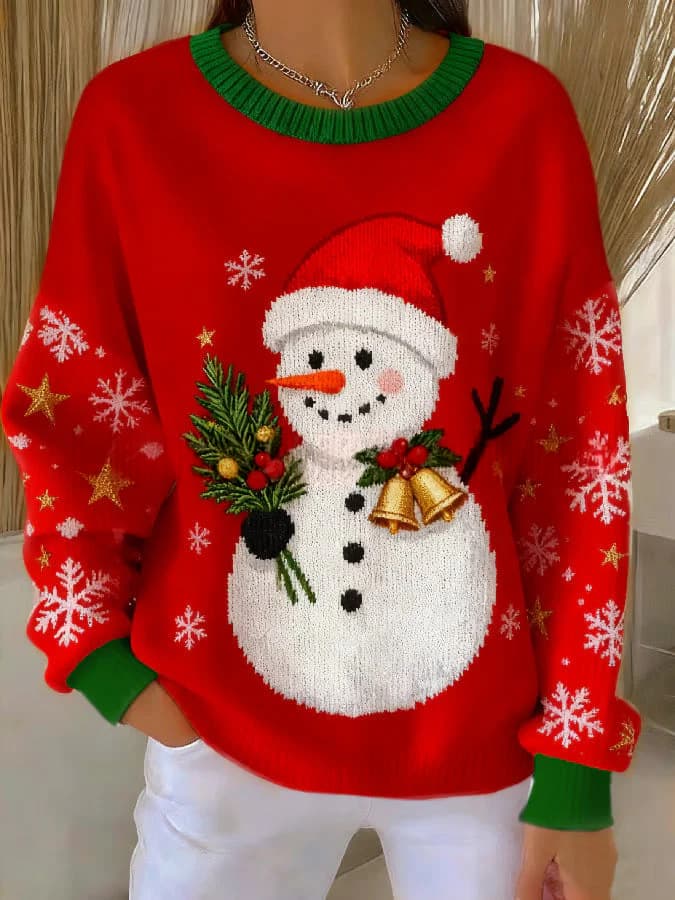 Women's Casual Long-sleeve Knit Top